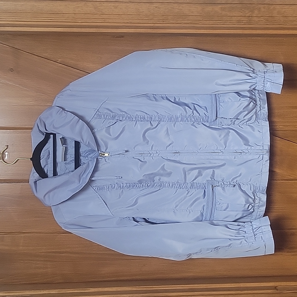 Chicos zenergy periwinkle blue jacket size medium